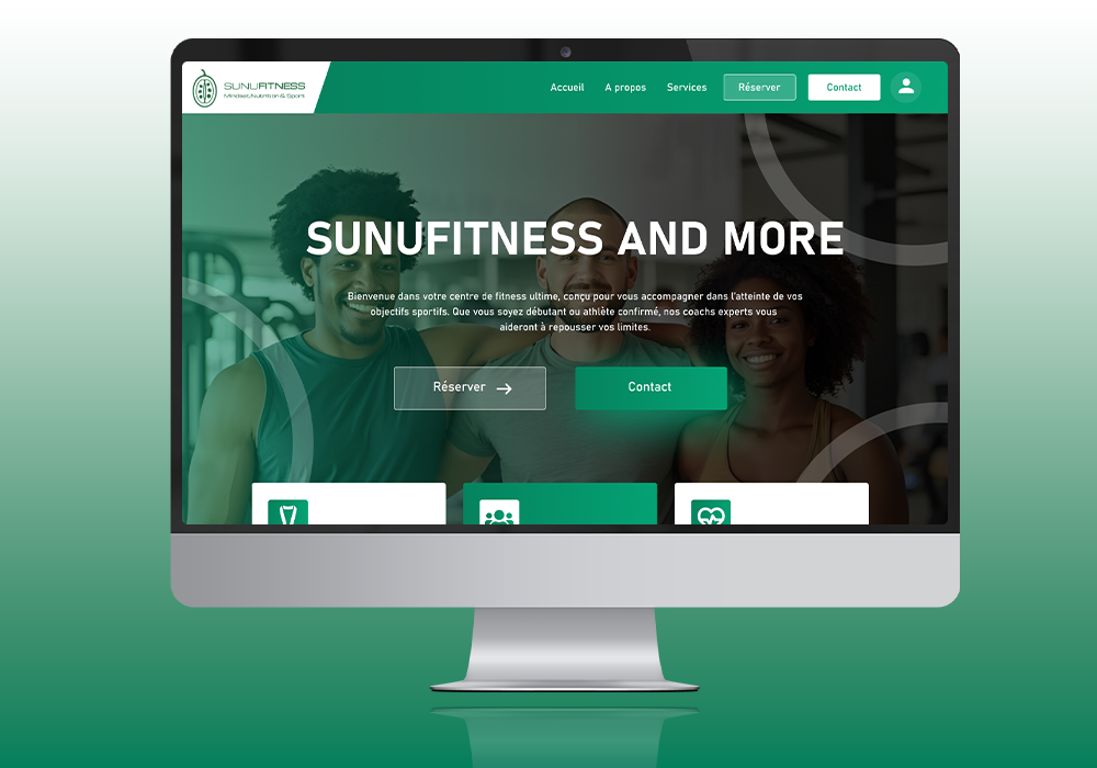 SUNUFITNESS - Maquette Web